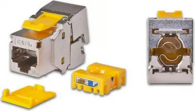 Image de Wirewin KAT6A 10 Gigabit - Module Keystone Ethernet - argenté