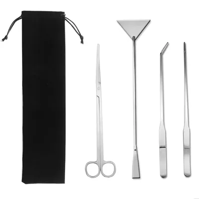 Aquascape-Werkzeug-Set 4-in-1, Edelstahl, lang