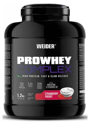 Produktbild von Weider Pro Whey Complex (1200g) Strawberry Yogurt - Eiweiße - Protein-Mischung