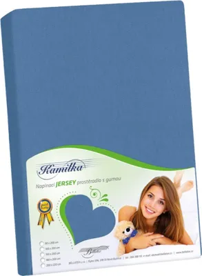 Produktbild von Jersey-Laken - Dunkelblau - 160x200