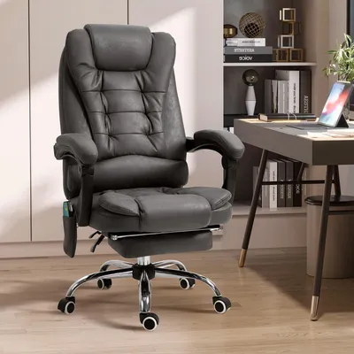 Produktbild von Sweiko Bürostuhl mit Massagefunktion, ergonomisch, 65x160x104cm, Grau