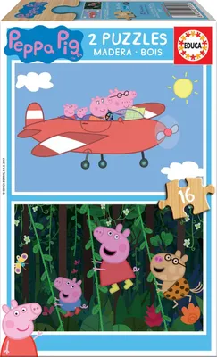 Immagine prodotto di Puzzle 2x16 Pezzi Peppa Pig EDUCA 17157