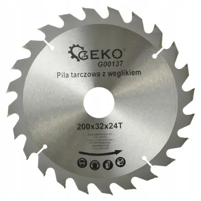 Produktbild von Geko Kreissägeblatt Holz 200x32mm 24Zähne G00137