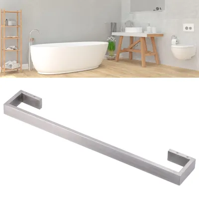 Immagine prodotto di Portasciugamani da 50 cm - Montaggio a parete - Acciaio inossidabile - Design elegante - Facile da installare - Accessori per il bagno - Portasciugamani