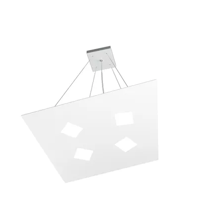 Zdjęcie produktu dla Nowoczesna lampa wisząca metalowa biała 4 światła Gx53
