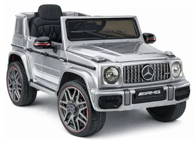Immagine prodotto di Mercedes AMG G 63: auto elettrica verniciata in argento, auto a batteria