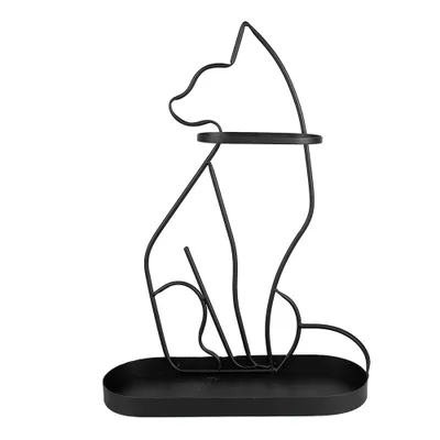 Immagine prodotto di Portaombrelli Clayre & Eef Cat 59 cm in metallo nero
