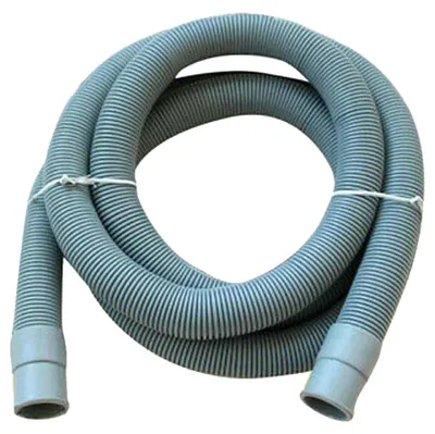 Abwasserschlauch 3 m, PVC, für Waschmaschine, bis 93 °C, grau