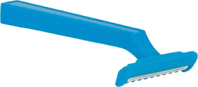 Produktbild von 100 "Medi-Inn" Einmal-Rasierer zweischneidig 10 cm x 4 cm blau