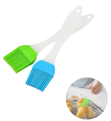 Productafbeelding van Set van 2 siliconen kwasten voor gebak, keukenkwasten, grillkwasten, marinadekwasters, barbecuekwasten, geschikt voor grillen, bakken, mengen en koken