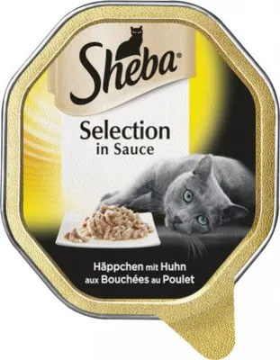 Produktbild von SHEBA® Schale Selection in Sauce Häppchen mit Huhn 85g
