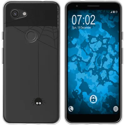 Produktbild von PhoneNatic Case kompatibel mit Google Pixel 3a XL Silikon-Hülle Herbst Spinne/Spider M3