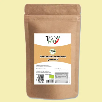 Produktbild von Sonnenblumenkerne, geschält 1kg Beutel von Tasty Pott