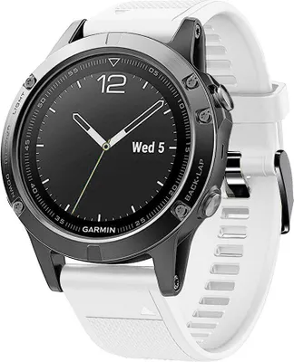 Produktbild von Strap-it Silikon-Sportarmband – Weiß – Passend für Garmin Fenix 6 (Pro) / Fenix 7 (Solar) / Forerunner 745, 935, 945, 955 / Fenix 8 (Pro/E)