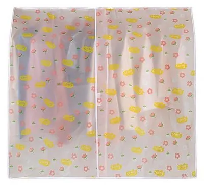 Obrázek produktu pro Průhledný obal na oděvy, obal na úschovu oděvů, 110 x 110 cm, ochranný obal na oděvy