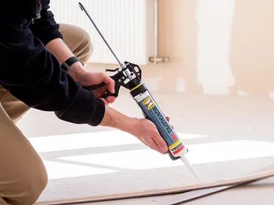 Image de Mastic acrylique ACRYRUB F4 chêne cartouche 300ml - SOUDAL - 120662
