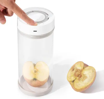 Produktbild von Automatischer Vakuumbehälter, 1350ml Vakuum Starterset,Frischhaltedosen mit lebensmittelechtem Glas, Vakuumversiegelung für längere Frische