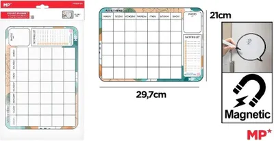 Obrázok produktu pre Magnetický týždenný plánovač formátu A4
