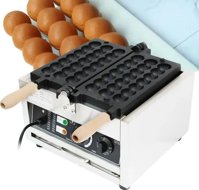 Obrázek produktu pro Komerční vaflovač, příkon 1500 W, nastavitelná regulace teploty, nepřilnavý povrch