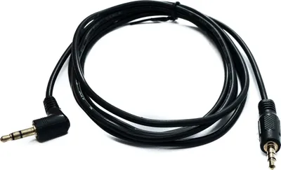 Obrázok produktu pre SYSTEM-S Audio jack kábel 180 cm 3,5 mm TRS zástrčka na uhlový adaptér AUX čierny
