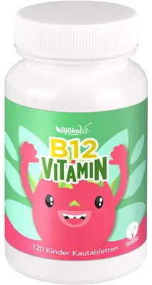 Produktbild von BjökoVit Vitamin B12 Kinder Kautabletten vegan, 120 St. Tabletten