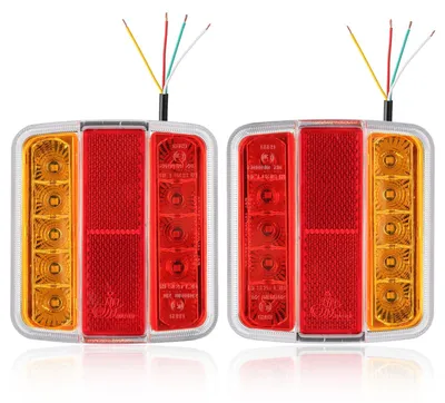 Productafbeelding van 2 x LED Aanhanger Verlichting Waterdicht, 12V Achterlichten