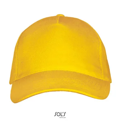 Produktbild von SOLs 00594 | Five Panels Cap Long Beach / Verstellbarer Metallverschluss - Farbe: Gold - Größe: One Size