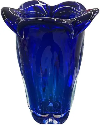 Produktbild von Blütenvase "Stiller" (22cm), blau