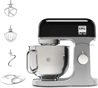 Immagine prodotto di Robot da cucina Kenwood kMix KMX750BK, ciotola da 5 litri, 1000 W, 6 velocità, con 3 accessori, nero