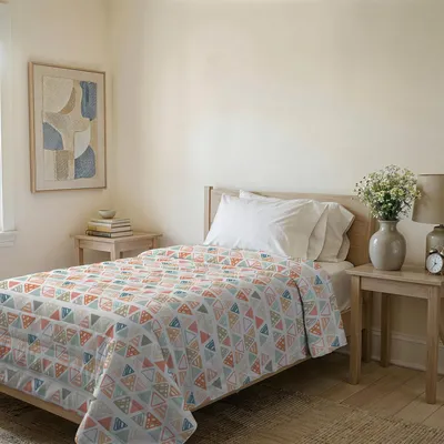 Bedruckte Sommerdecke, 160x240 cm, Mikrofaser/Polyester
