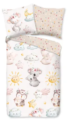 Produktbild von Duvet cover Good Morning 135x200 + 1* 80x80 cm - Animals with babies