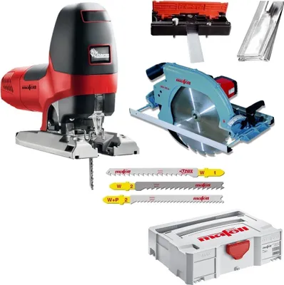 Produktbild von Mafell Zimmerei Handkreissäge MKS 185 Ec + Stichsäge P1 CC MaxiMax im Systainer