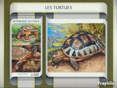 Produktbild von Briefmarken Niger 2017 Mi Block 677 (kompl. Ausg.) postfrisch Schildkröten