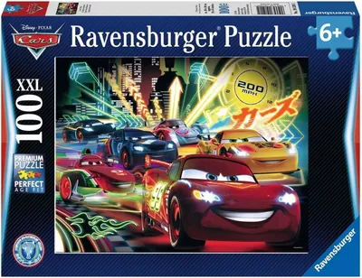 Obrázek produktu pro Ravensburger Cars Neon, 100 kusů, Kreslené filmy, 6 rok/roky