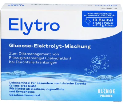 Produktbild von Elytro Glucose-Elektrolyt-Mischung bei Durchfallerkrankungen geschmacksneutral, 10 St. Beutel