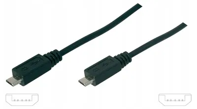 Produktbild von Digitus AK-300111-050-S, 2.0, Micro-USB B, Micro-USB B, 5 m