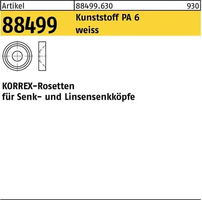 Image de Reyher KORREX-Rosetten Kst. blanc Type 806 884996308060000 (100 pièces)