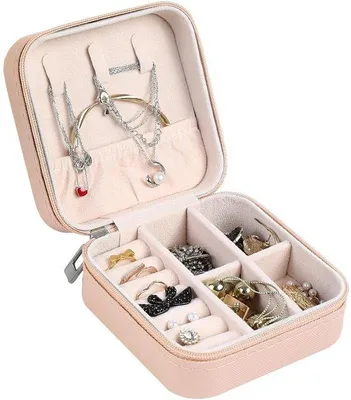 Productafbeelding van Famanu reiskistje voor sieraden - klein sieradendoosje voor dames