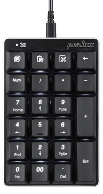 Zdjęcie produktu dla Klawiatura numeryczna mechaniczna z podświetleniem USB, 22 klawisze