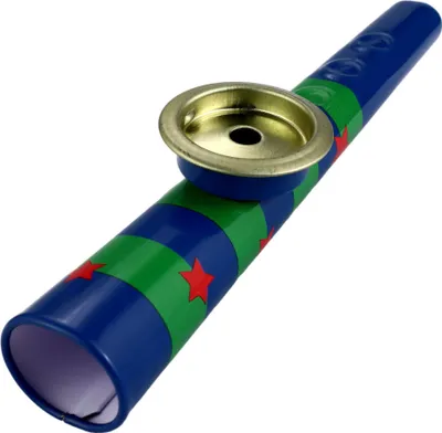 Produktbild von Blechspielzeug - Kazoo aus Metall Musikinstrument grün