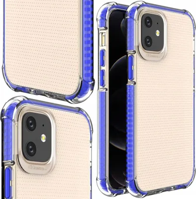 Image de Spring Armor Gel Flexible Armoured Case with Coloured Frame pour Iphone 12 Mini Blue
