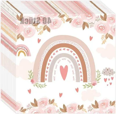 Produktbild von Bunte Papierservietten 40 Stück 165x165cm für Kindergeburtstag und Sommerfest