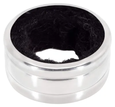 Druppelring für Weinflaschen, Edelstahl mit Filz, 4 cm