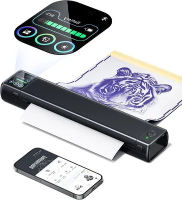 Produktbild von Schablonendrucker - Drucker - Schablonendrucker - Kopierer - Thermische Drucker - Helligkeitseinstellbarer Touchscreen