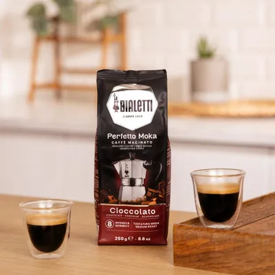 Obrázek produktu pro Bialetti Perfetto Moka Cioccolato, 250 g, Středně pražená, Taška