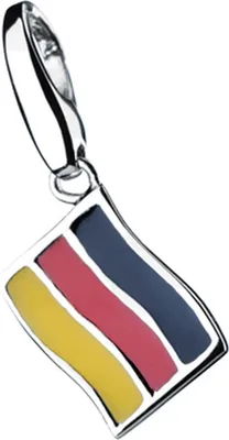 Produktbild von Charm Giorgio Martello Milano Flagge Deutschland, Silber 925 Bunt Onesize