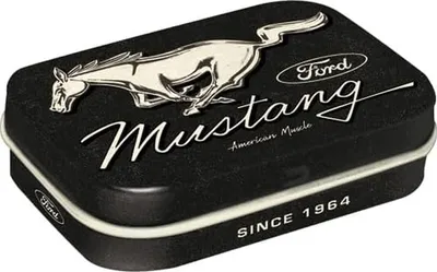 Produktbild von Nostalgic-Art - Pillendose - Ford Mustang - Horse Logo Black
