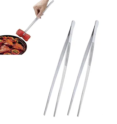 Kochzange 30 cm, 2 Stück, Edelstahl, spülmaschinengeeignet