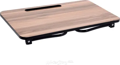 Obrázok produktu pre Servírovací podnos Koopman, drevo/kov, 53x30x22 cm, čierna/hnedá