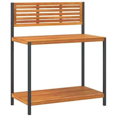 Immagine prodotto di Tavolo da Invasatura 90x50x110 cm in Legno Acacia e Acciaio